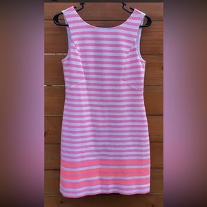 Lilly Pulitzer Dress, Barbiecore Pink striped XS pink white lined spring summer